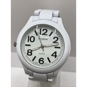 Sophie Womens White Tone Fashion Quartz Watch New Battery